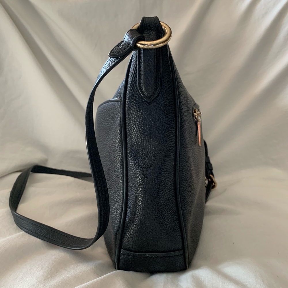 Coach black 'Chaise' pebbled leather crossbody bag/purse - Picture 6 of 14